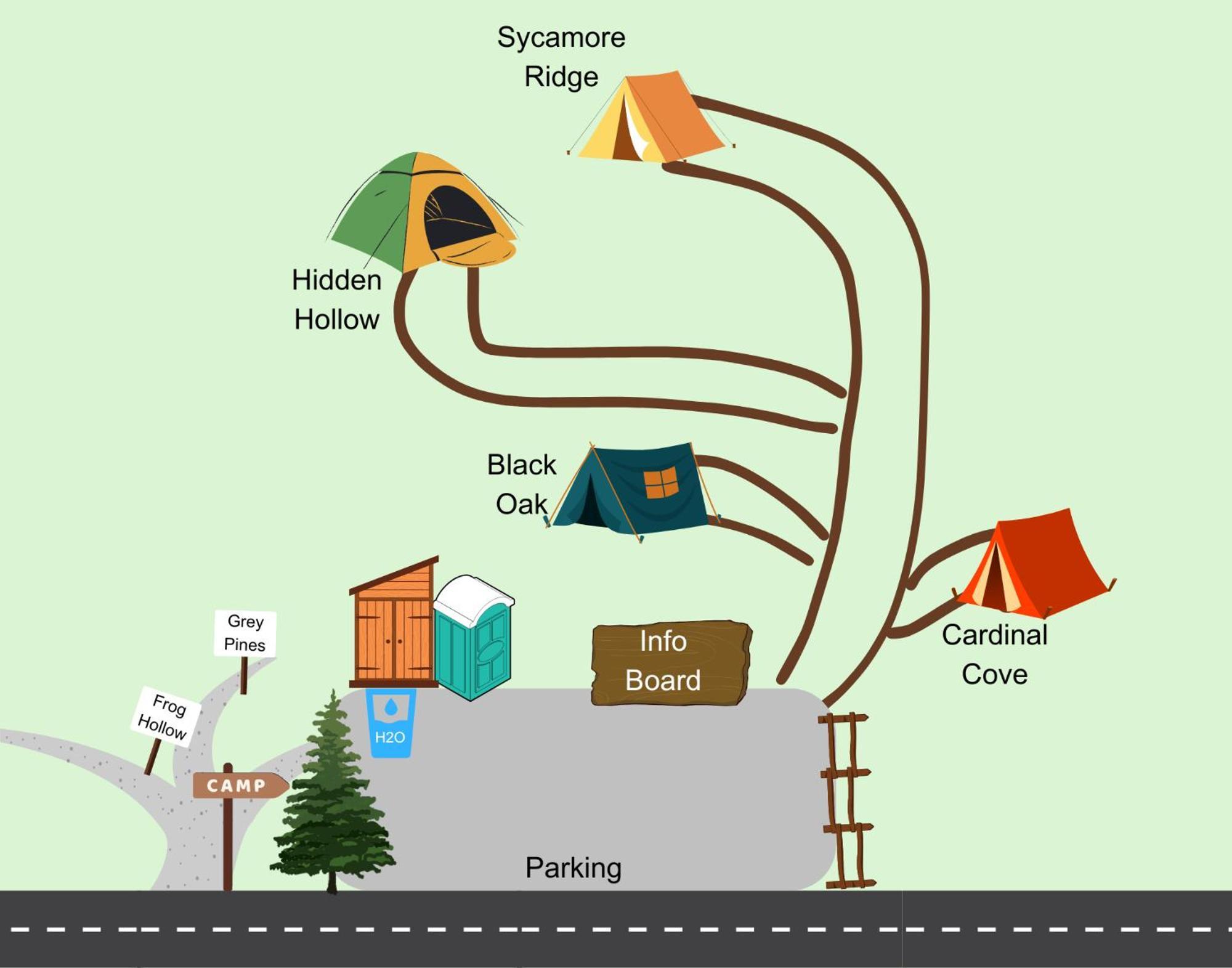 Campsite Cardinal Cove At Hocking Vacations - Tent Not Included
